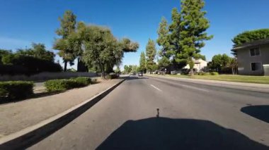 Bakersfield Şehir Merkezi Şehir Manzarası 01 Önden Sürücü Plakası Kaliforniya ABD Ultra Geniş Geniş