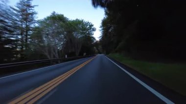 Big Sur Pasifik Sahil Otoyolu 2 Bixby Köprüsü 'nden Pfeiffer Eyalet Parkı 17 Front View Multicam Sürüş Plate California USA