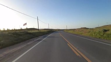 Güney Kaliforniya McKittrick Günbatımı 33 Güney 04 Arka Görünüm Sürücü Plakası ABD