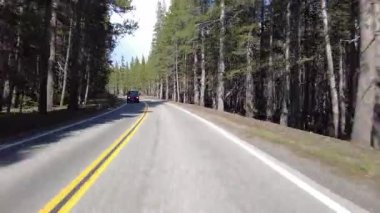 Yosemite Tioga Yolu 3 Olmsted Point to Tuolumne Meadow 15 Front View sürücü plakası ABD Dünya Mirası Bölgesi