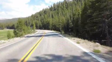 Yosemite Tioga Yolu 3 Olmsted Point to Tuolumne Meadow 16 Front View Plaka Kaliforniya ABD Dünya Mirası Bölgesi