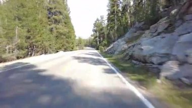 Yosemite Tioga Yolu 3 Olmsted Point to Tuolumne Meadow 17 Front View Plaka Kaliforniya ABD Dünya Mirası