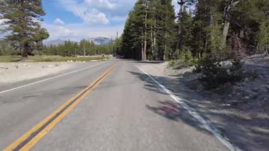 Yosemite Tioga Yolu 3 Olmsted Point to Tuolumne Meadow 19 Front View Plaka Kaliforniya ABD Dünya Mirası