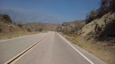 Kings Canyon Manzarası Doğu Kısmı 22 Doğu Yakası Çok Kameralı Önden Sürücü Plakası Sierra Nevada California Dağı ABD