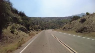 Kings Canyon Manzarası Doğu Kısmı 22 Doğu Yakası Çok Kameralı Arka Görüntü Sürücü Plakası Sierra Nevada California Dağı ABD