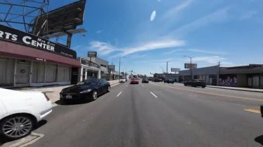 Los Angeles La Cienega Bulvarı 18. Cadde 'den Pico 03. Arka Görüş Kaliforniya Ultra Geniş Plaka