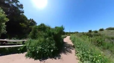 Dağ bisikleti yolda POV Front View 03 California USA