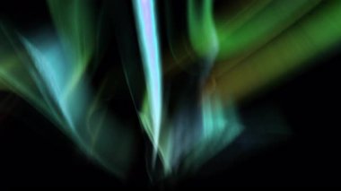 Kuzey Işıkları Animasyon Huşu İlham Veren Yeşil Ekran