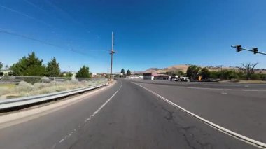 Oregon Klamath Şelalesi 6. Cadde 09. Arka Görüş Sürücü Plakası ABD Ultra Geniş