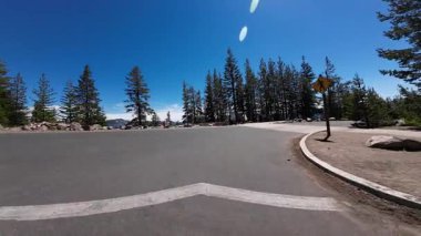 Krater Gölü Kuzey Bölgesi Rim Yolu S Cleetwood Koyu Meriam Noktası 01 Önden Sürücü Plakası Oregon