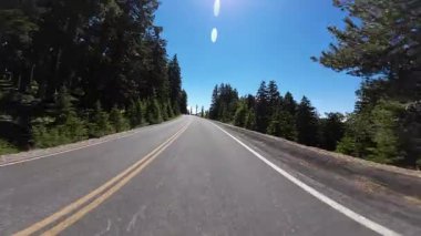 Krater Gölü Kuzey Bölgesi Rim Yolu S Cleetwood Koyu Meriam Noktası 04 Ön Manzara Sürücü Plakası Oregon