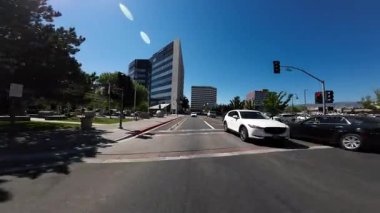 Reno Downtown Virginia St 395 Northbound 03 Arka View State St Driving Plates Nevada ABD Ultra Wide