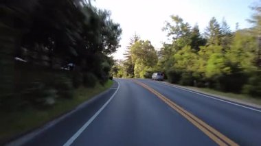 Big Sur Pasifik Sahil Otoyolu 2 Bixby Köprüsü 'nden Pfeiffer Eyalet Parkı 19. Arka Görüş Multicam Sürücü Plakası Kaliforniya ABD