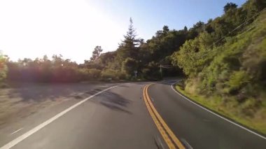 Big Sur Pasifik Sahil Otoyolu 2 Bixby Köprüsü 'nden Pfeiffer Eyalet Parkı' na 20 Arka Görüş Multicam Sürücü Plakası Kaliforniya ABD