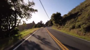 Big Sur Pasifik Sahil Otoyolu 2 Bixby Köprüsü 'nden Pfeiffer Eyalet Parkı' na 21 Arka Görüş Multicam Sürücü Plakası Kaliforniya ABD