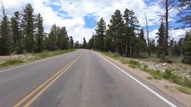 Bryce Kanyonu Sürücü Plaka Sahnesi Dr. S 17 Önden Görünüm Utah Güneybatı ABD