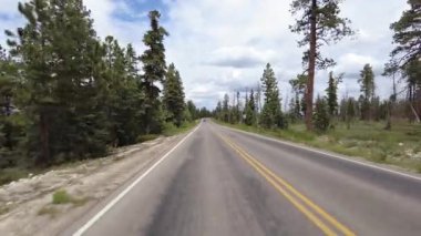 Bryce Kanyonu Sürücü Plakası Sahnesi Dr. S 18 Arka Görünüm Utah Güneybatı ABD