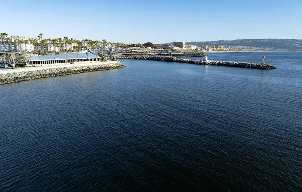 Kaliforniya Sahili Redondo Sahili Kralı Liman Kralı Kaliforniya Havadan Vuruldu