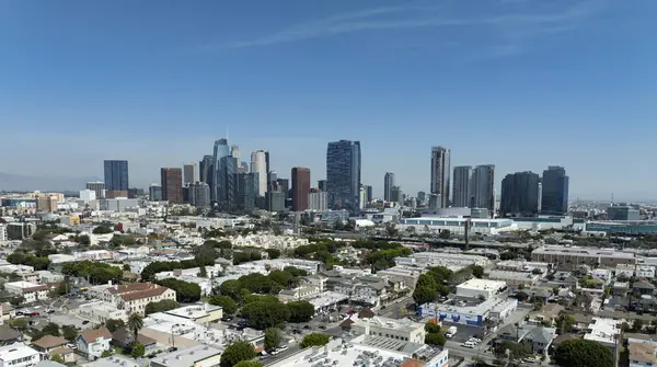 Pico Union Havayollarından Los Angeles Şehir Merkezi Kaliforniya 'yı vurdu