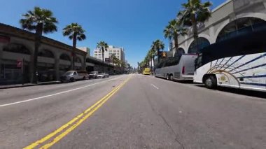 Hollywood Bulvarı Batıya 13 Cephe Görüntüsü Çin Tiyatrosu Sürücü Plakası Kaliforniya ABD Ultra Geniş