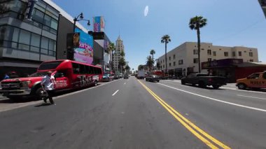 Hollywood Bulvarı Batı Yakası 13. Arka Görünüm Çin Tiyatrosu Sürücü Plakası Kaliforniya ABD Ultra Geniş