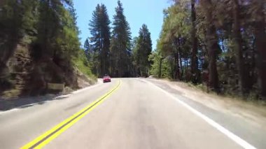 Kings Canyon Manzarası Batı Kısmı 18 Doğu Yakası Çoklu Kamera Önü Alp Ormanı Sürücü Plakası Sierra Nevada California Dağı ABD