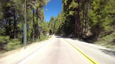 Kings Canyon Manzarası Batı Kısmı 18 Doğu Yakası Çok Kameralı Arka Alp Ormanı Sürücü Plakası Sierra Nevada California Mt. ABD