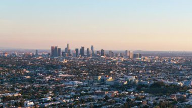 Los Angeles Şehir Merkezi Günbatımı Şehir Zaman aşımı Kaliforniya ABD