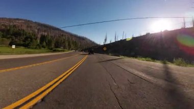 Kuzey Kaliforniya İkiz Köprüleri Karayolu 03 Ön Manzara 50 Batı ABD Ultra Geniş Plaka