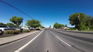 Oregon Klamath Şelalesi 6. Cadde 06. Arka Görüş Sürücü Plakası ABD Ultra Geniş