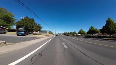 Oregon Klamath Şelalesi 6. Cadde 07 Arka Görünüm Sürücü Plakası ABD Ultra Geniş