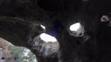 Vanalden Mağara Tavanı Eğimli Kamera Topanga California ABD