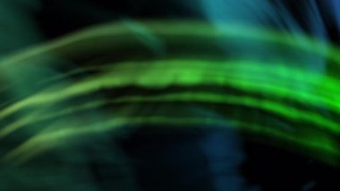 Aurora Yayı Işık Animasyonu Yeşil ve Mavi Döngü