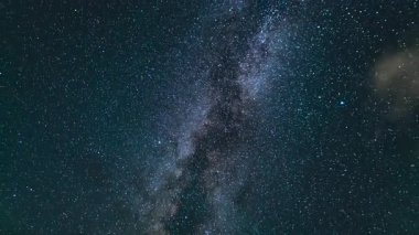 Samanyolu Galaksisi ve Bulutları 24 Ağustos 'ta Güneybatı Gökyüzü Zaman Hızı Astrografisinde Yıldızları İzliyor