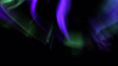 Aurora Bliss Canlandırılmış Kuzey Işıkları Yeşil ve Mor