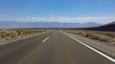 Doğu Sierra Bishop Karayolu 168 Doğu istikameti 03 Sierra Nevada Mt. Kaliforniya ABD