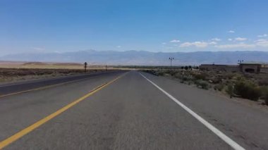 Doğu Sierra Bishop Karayolu 168 Doğu istikameti 04 Sierra Nevada Dağı Kaliforniya ABD