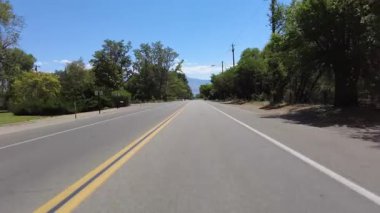 Doğu Sierra Bishop Karayolu 168 Doğu istikameti 07 Sierra Nevada Mt. Kaliforniya ABD