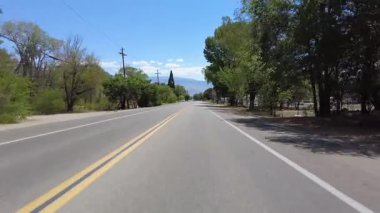 Doğu Sierra Bishop Karayolu 168 Doğu istikameti 08 Sierra Nevada Dağı Kaliforniya ABD