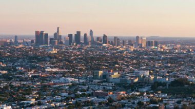 Los Angeles Şehir Merkezi Günbatımı Şehir Zaman aşımı Pan R California ABD