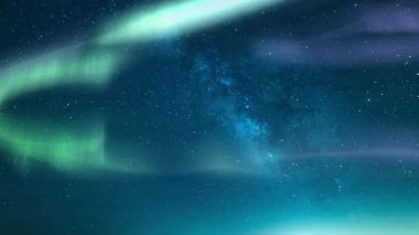 Samanyolu Galaksisinde Aurora Animasyon Aydınlatma Hızı