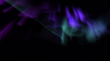 Göksel Parıltı Kuzey Işıkları Animasyon Mor ve Yeşil Döngü