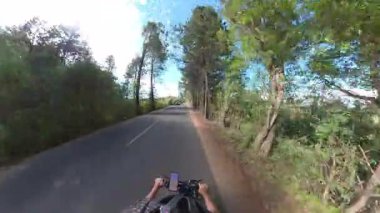 Forest POV 01 California ABD 'de Tahoe Gölü Bisikleti