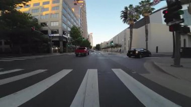 Sacramento Downtown Dusk 09 Front View Sürücü plakası Kaliforniya ABD Ultra Geniş Geniş