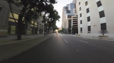 Sacramento Downtown Dusk 10 Arkaya Bakış Kaliforniya ABD Ultra Geniş Plaka