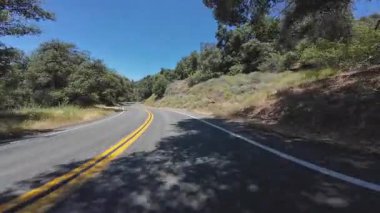 San Diego Palomar Dağ Ormanı Yolu Plaka Önü Görünümü 02 Kaliforniya ABD