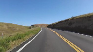 Güney Kaliforniya Kırsal Şehir McKittrick 01 Arka Görünüm 58 Batı ABD Otoyolu Sürücü Plakaları