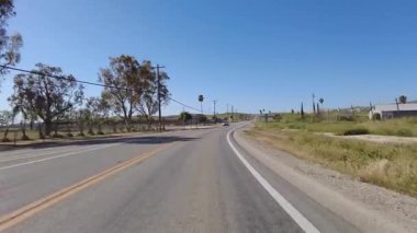 Güney Kaliforniya Kırsal Şehir McKittrick 02 Ön Manzara Otoyol 58 Batı ABD