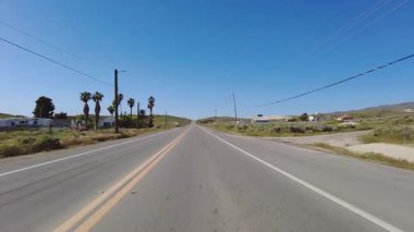 Güney Kaliforniya Kırsal Şehir McKittrick 03 Batı 58. Otoyol Önü Sürücü Plakası