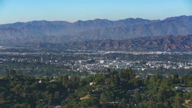 San Fernando Vadisi Burbank, Studio City Time Lapse Los Angeles California ABD